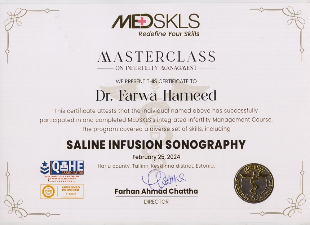 MedSkills - Saline Infusion Sonography - Additional Medical Training and Certification